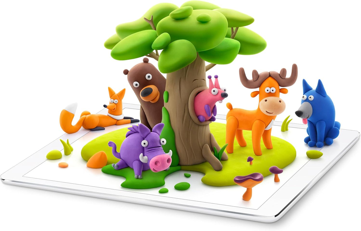 HEY CLAY FOREST ANIMALS