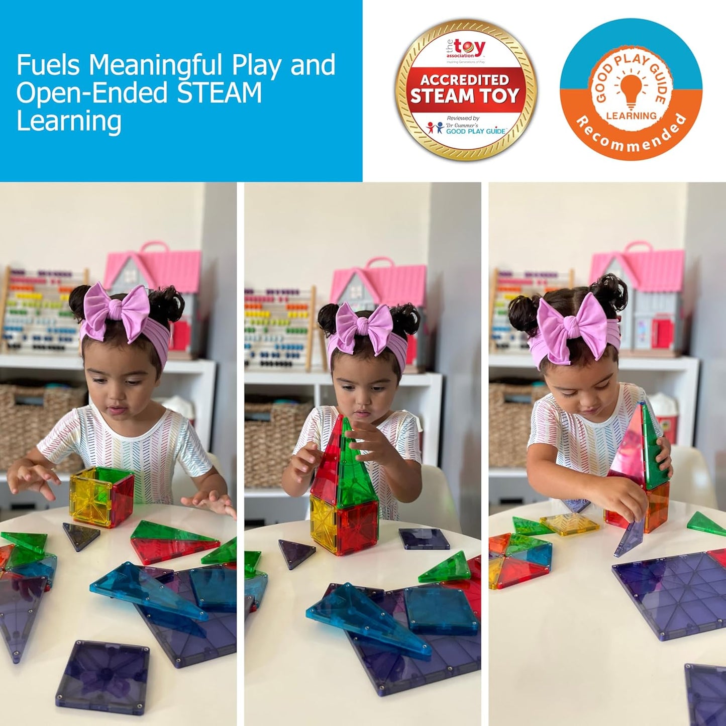 MAGNATILES 32 PIECE CLEAR