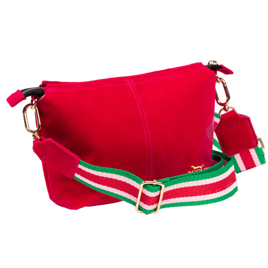 EMILY CROSSBODY - PINK VELVET