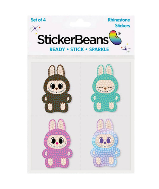 MONSTERS STICKER BEANS - 4 pack