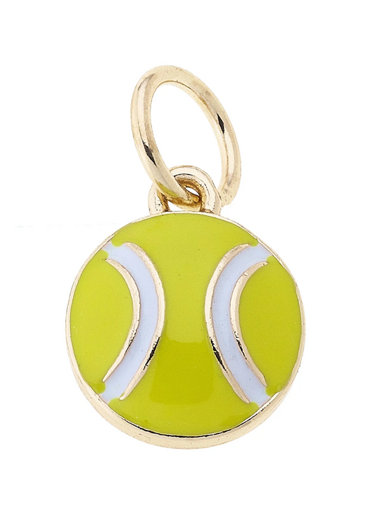 TENNIS BALL ENAMEL CHARM