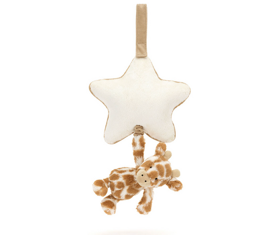 BASHFUL GIRAFFE MUSICAL PULL