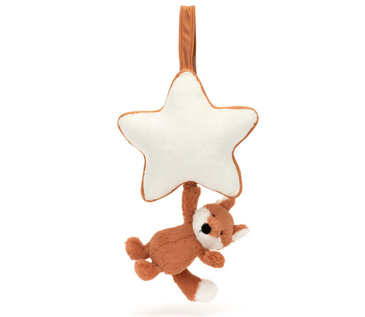 BASHFUL FOX CUB MUSICAL PULL