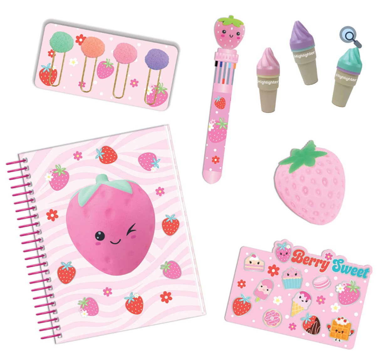 SQUISHY JOURNAL BOOK - STRAWBERRY