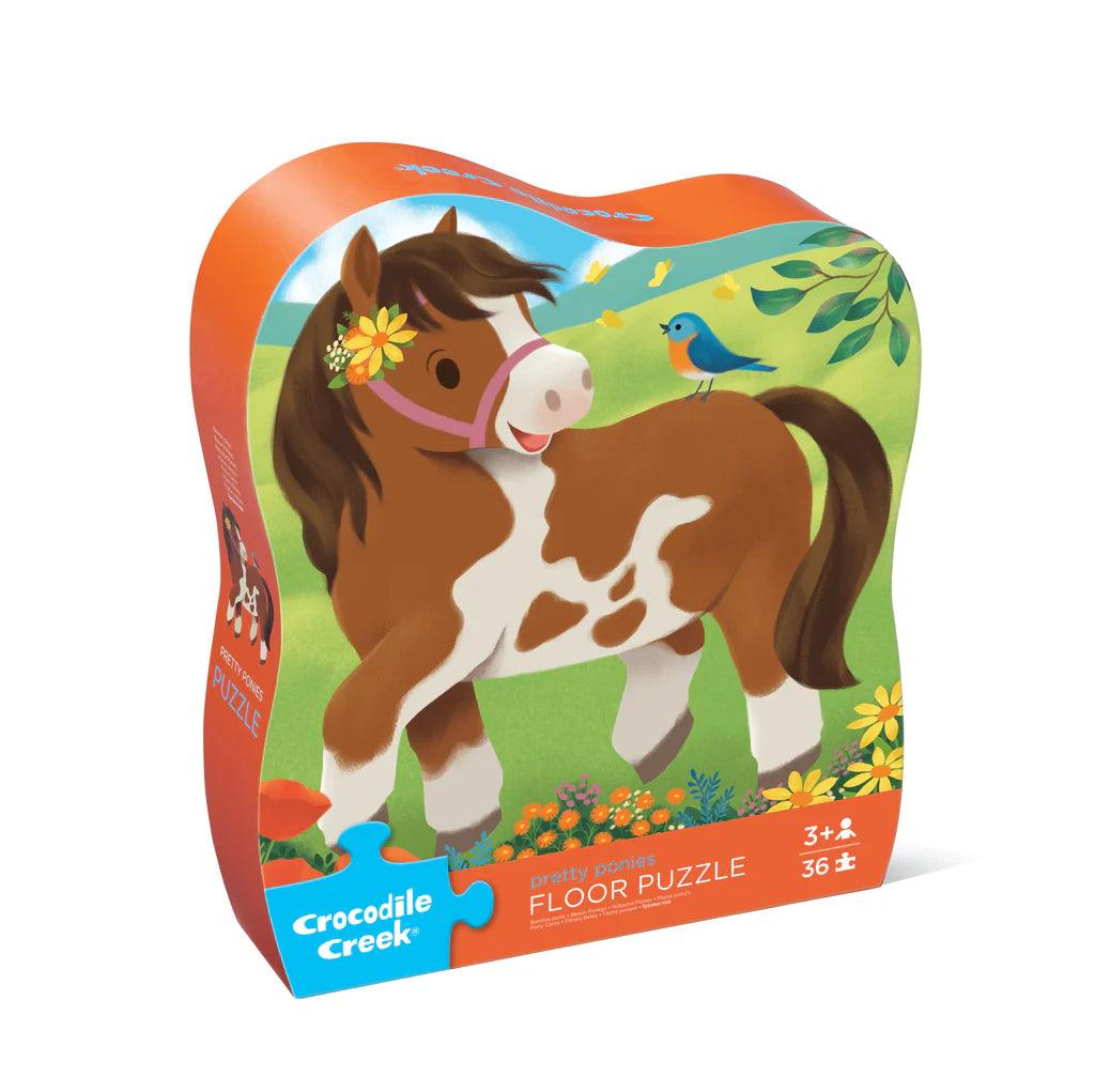 36-pc Shaped Box Puzzle/Pretty Ponies