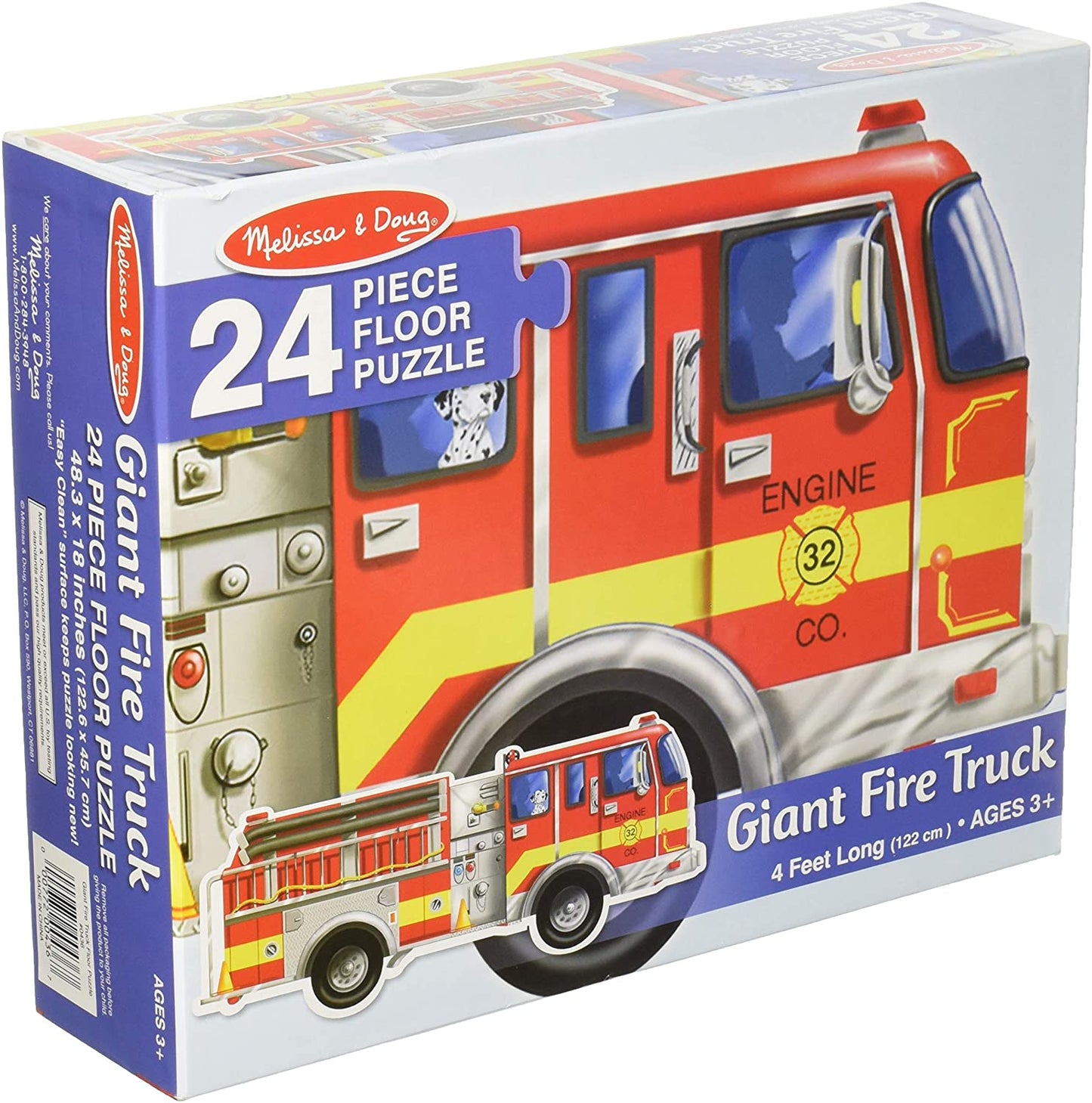 Giant Fire Engine Floor Puzzle 24 Piece